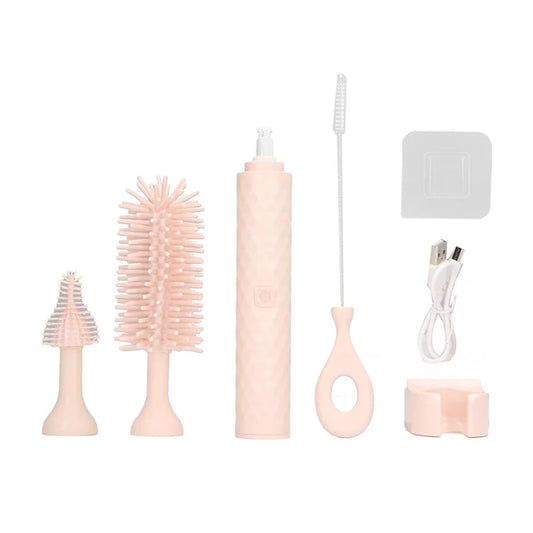 💧Electric Silicone Bottle Cleaning Brush